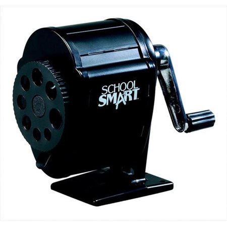 SCHOOL SMART School Smart 084835 Multi-Hole Metal Pencil Sharpener; Black 84835